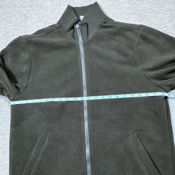 Roundtree & Yorke Mens Black Full Zip Jacket Lined Mock Neck Freece Pockets Sz M - Picture 9 of 14